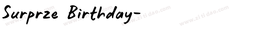 Surprze Birthday字体转换